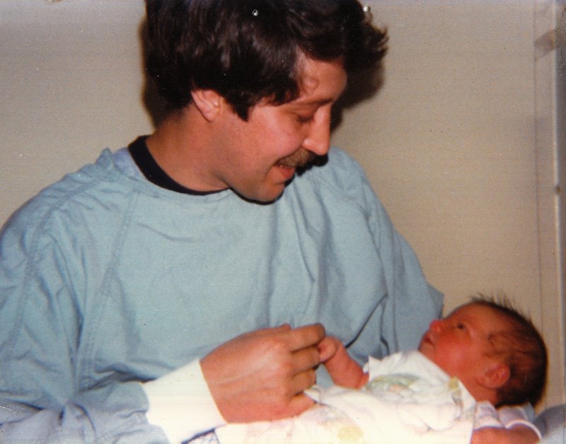 Monica newborn dad