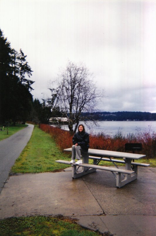 Mom by water